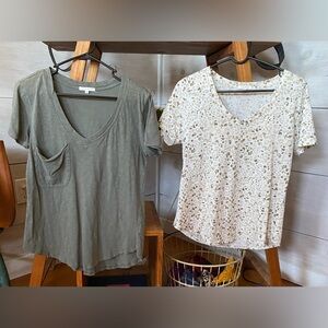 2 Z Supply V-Neck Tees size M